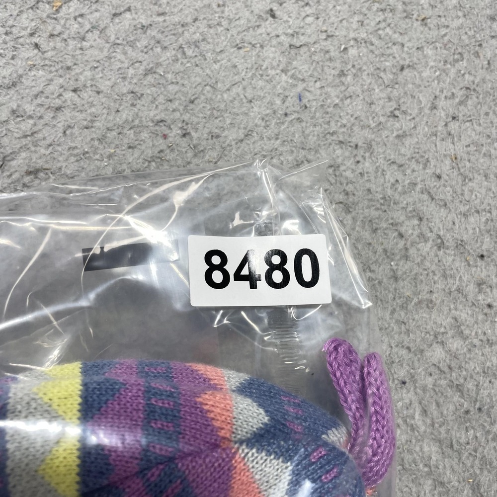 Patagonia Beanie Hat Girls 3-6 Months Multicolor Fleece Reversible Winter - Picture 10 of 10